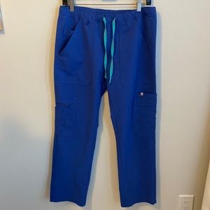 Figs Technical Collection Blue Scrub Pants